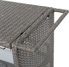 Sasc Outdoor Patio Bar Serving Cart (Grey)