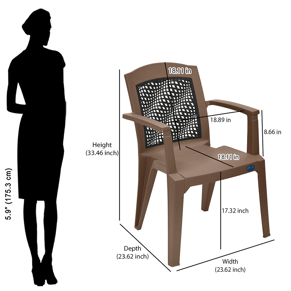 Nilkamal Illusion Plastic Arm Chair