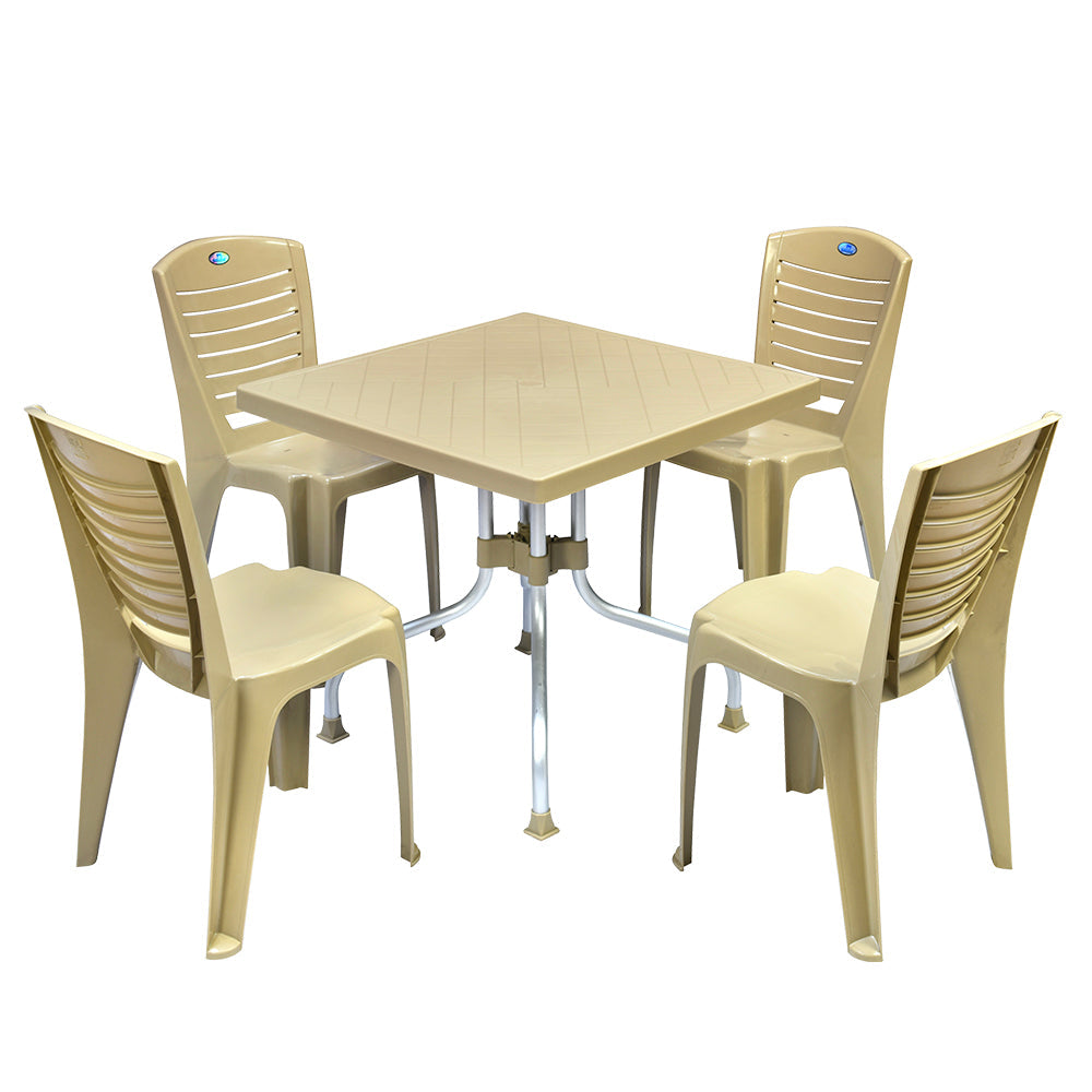 Nilkamal Orchid 1 + 4 Chair Dining Set