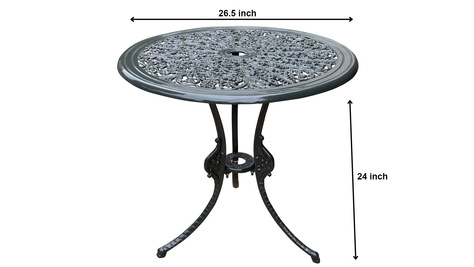 Silvia Cast Aluminium Garden Patio 1 Table Set