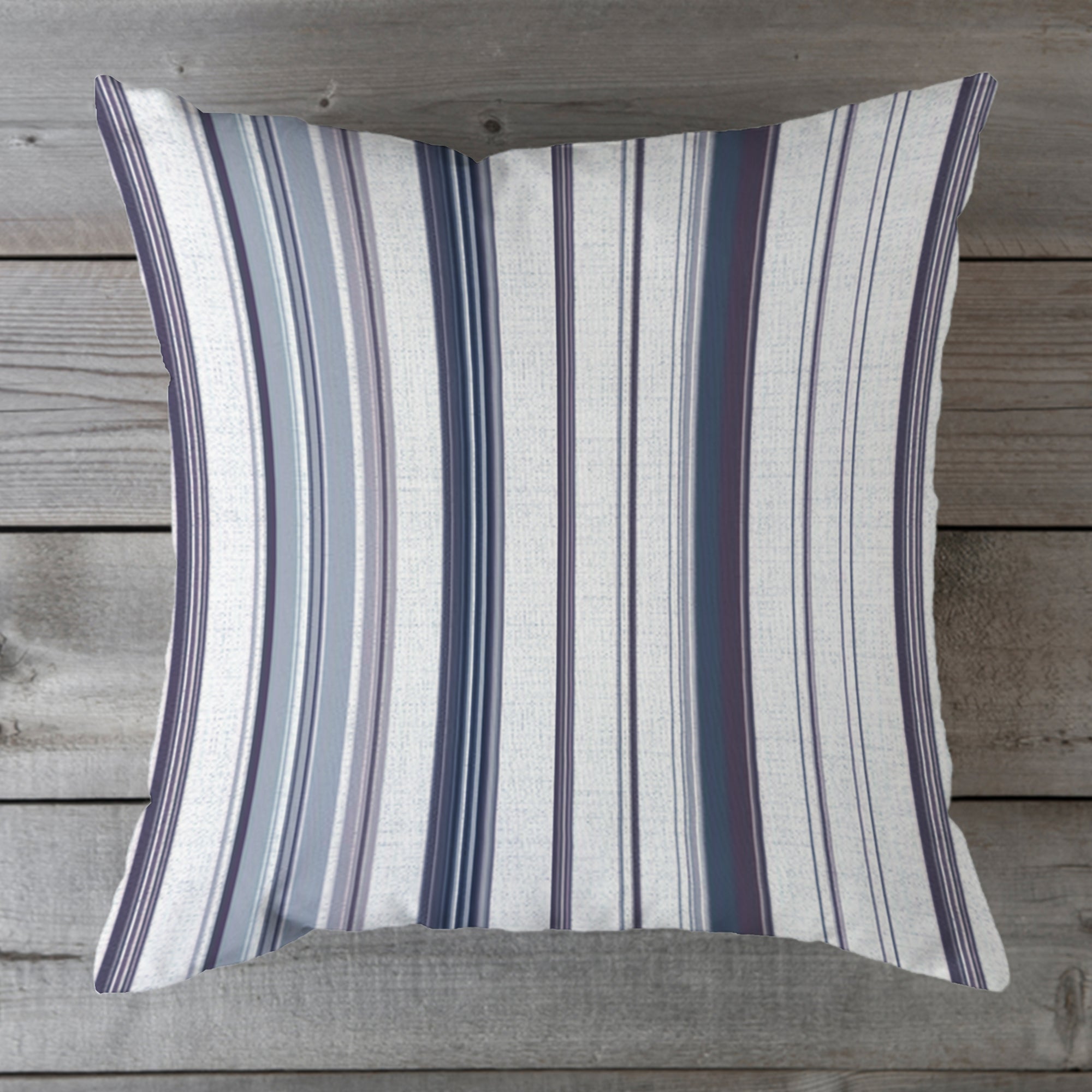Outdoor Fabric Stripe Pillow Shade No 12