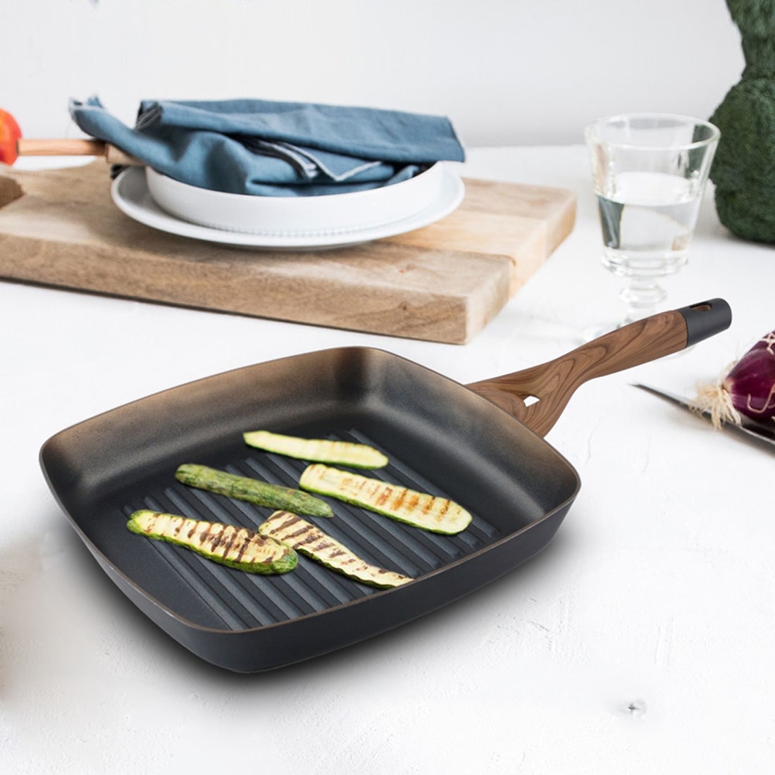 Aluminium Square Grill Pan Eliza