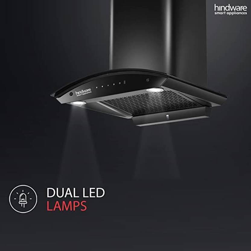 Hindware Celesia 60 cm Auto Clean Low Noise 1300m3 Suction Made In India 1300 CMH 60 cm Auto Clean Chimney-3