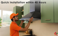 Wonderchef Power Elite Chimney | 60cm |1050 m3/hr| Baffle Filter | 3 Speed Push Button Controls | Powerful Suction | Low