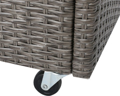 Sasc Outdoor Patio Bar Serving Cart (Grey)