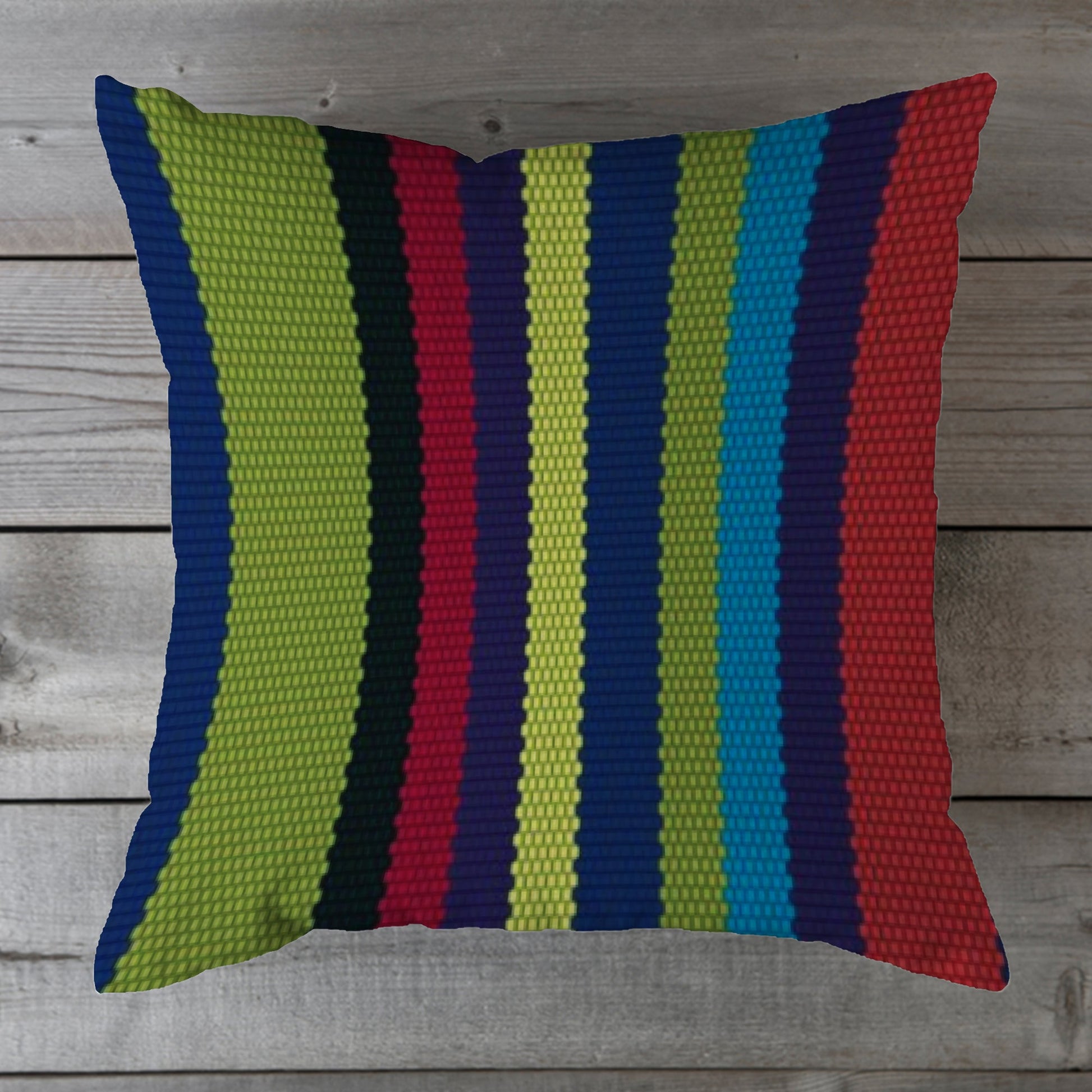 Outdoor Fabric Stripe Pillow Shade No 13