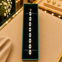 White CZ Tennis Bracelet for Women | Heart, Pear & Round Cut Stones