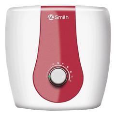 AO Smith Xpress 6 Litres 5 Star Vertical Storage Water Geyser with Glass Coated Incoloy Heating Element (White)