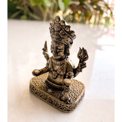 Pure Brass Miniature Brass Bhairav Ji Idol - 3.10 cm