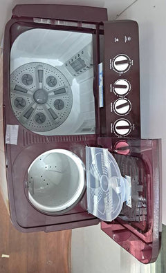 Voltas Beko 14 kg Semi Automatic Top Load Washing Machine Maroon, White (WTT140UPA/BRSSWH5PTDA)-3