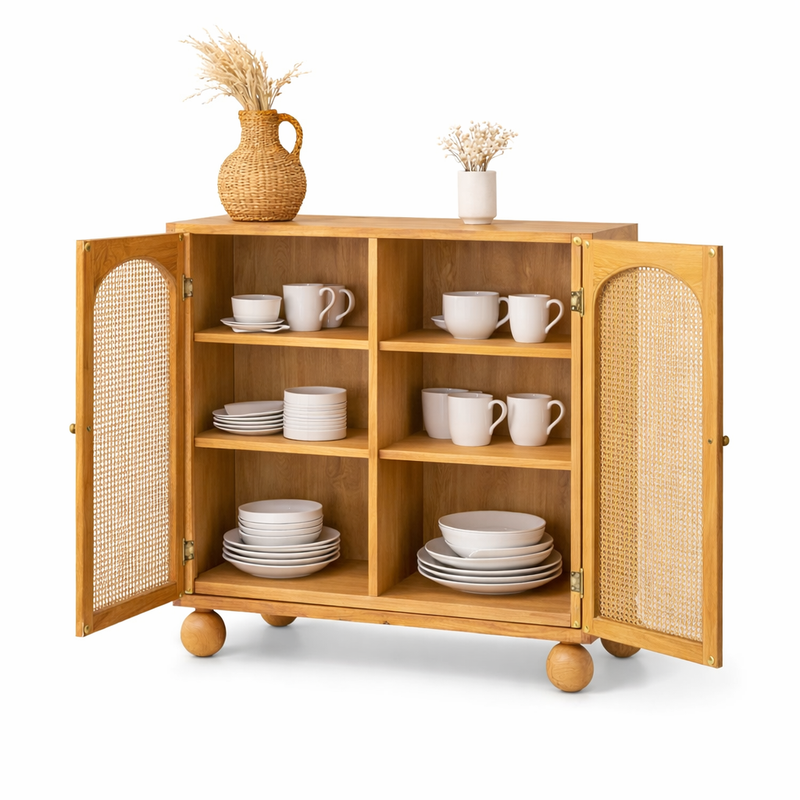 Valencia Rattan Crockery Unit