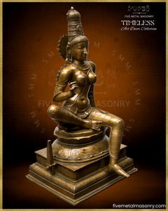 Parvati as Boga Shakti Panchaloha Bronze Icon - 21" - Timeless Collection