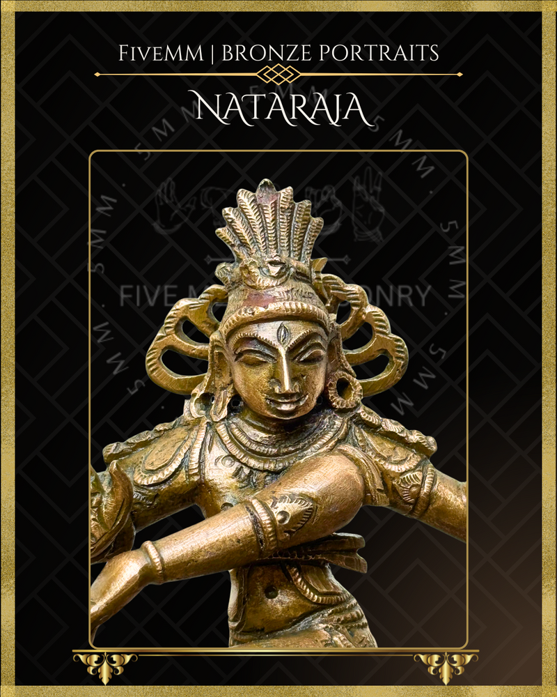 Nataraja Panchaloha Bronze Icon - 6" (without arch)