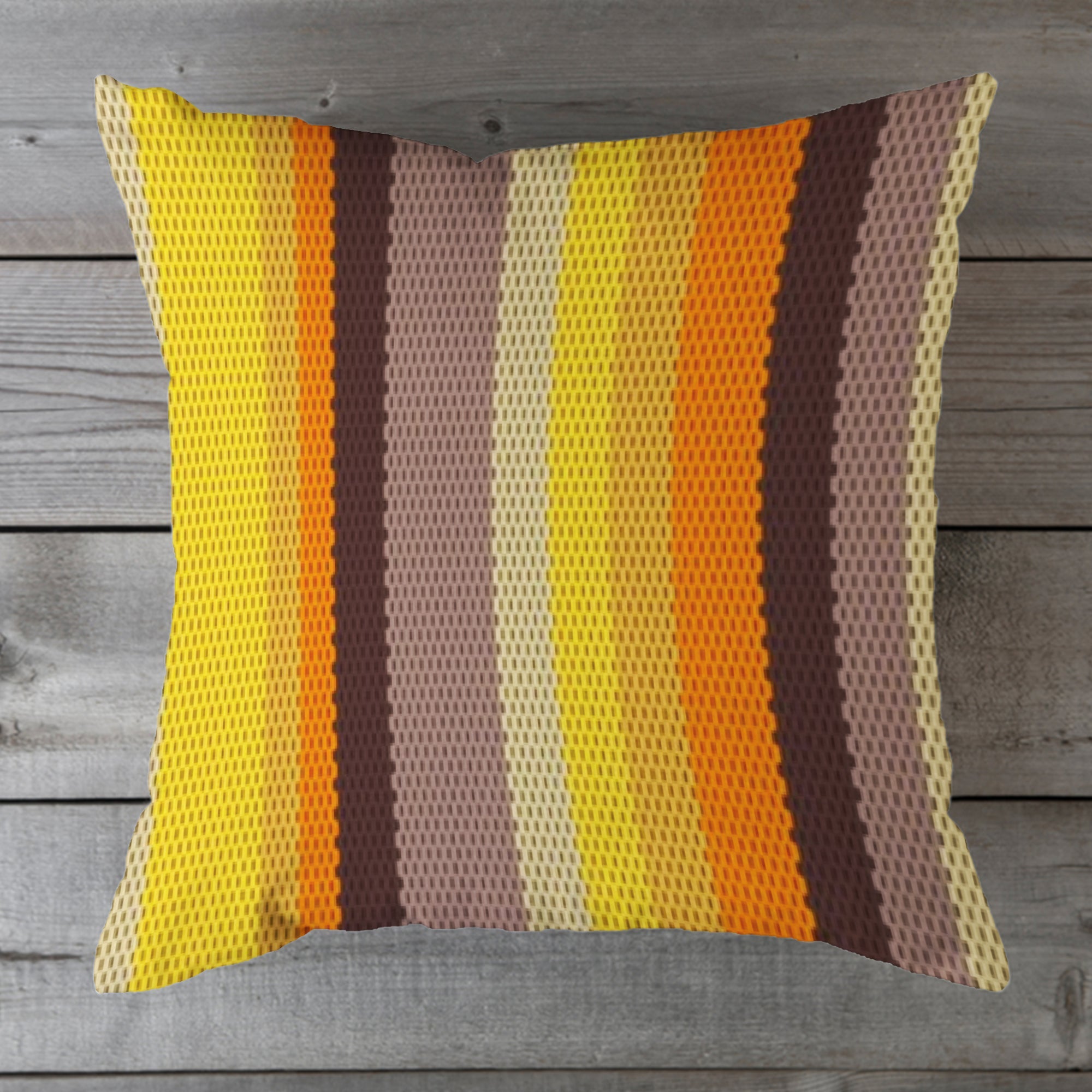 Outdoor Fabric Stripe Pillow Shade No 14