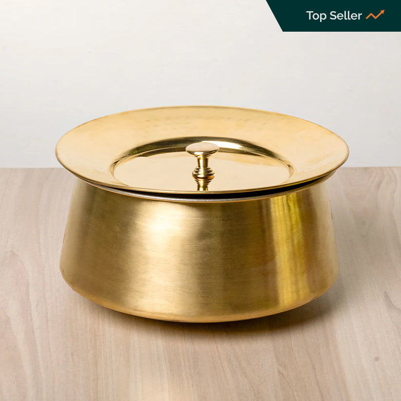 Brass Biriyani Handi with Lid