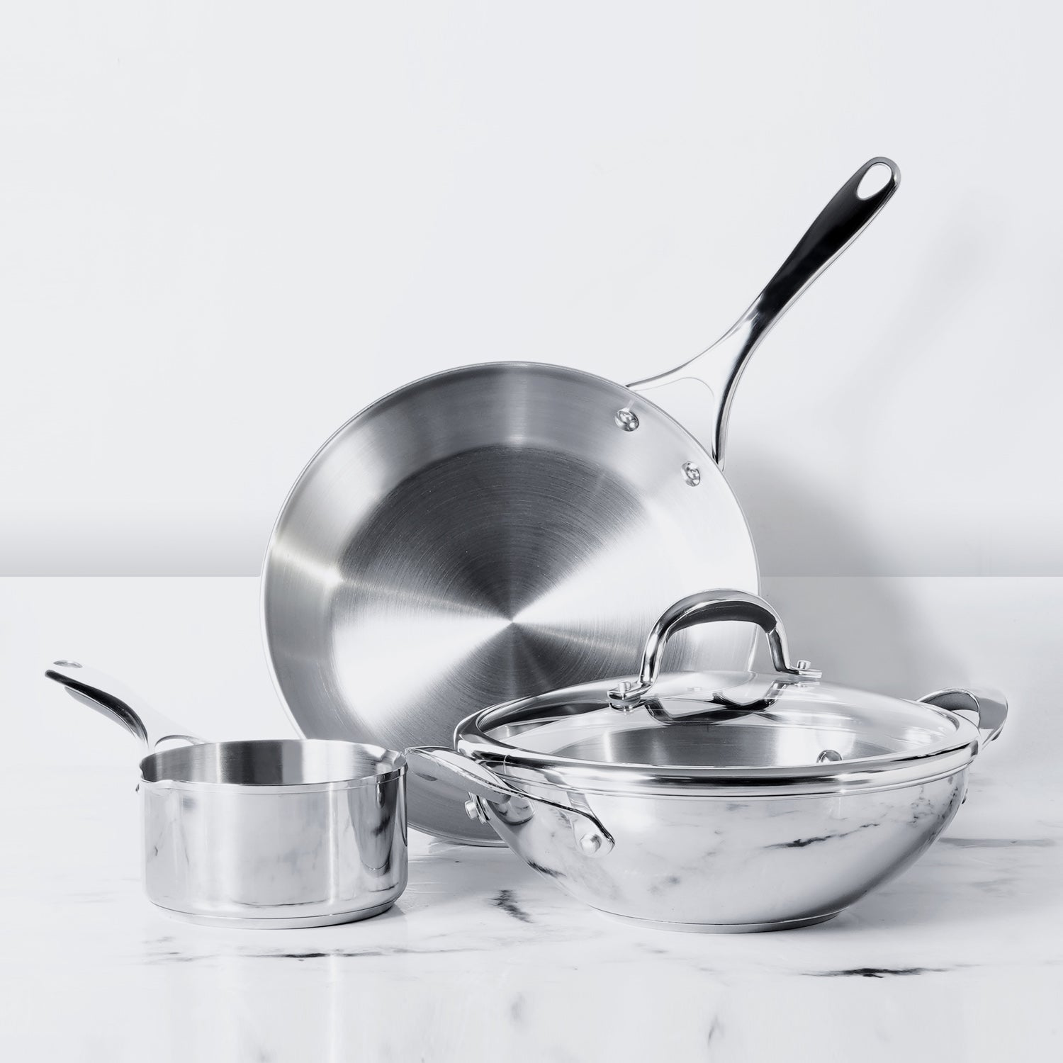 Meyer Select Stainless Steel 4-Piece Cookware Set (Gas and Induction Compatible)