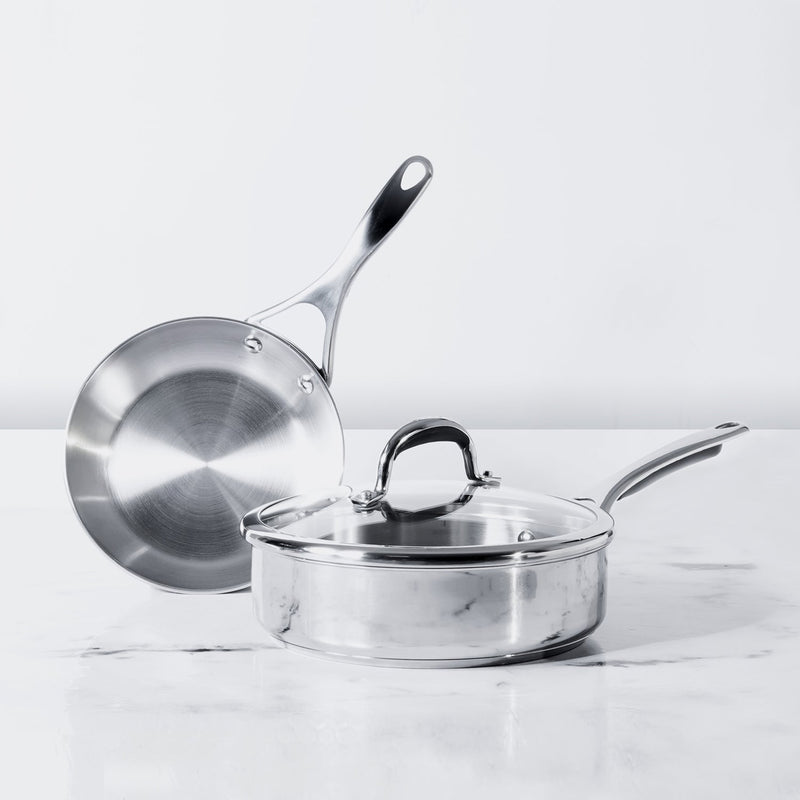 Meyer Select Stainless Steel 3-Piece Cookware Set (Gas and Induction Compatible)