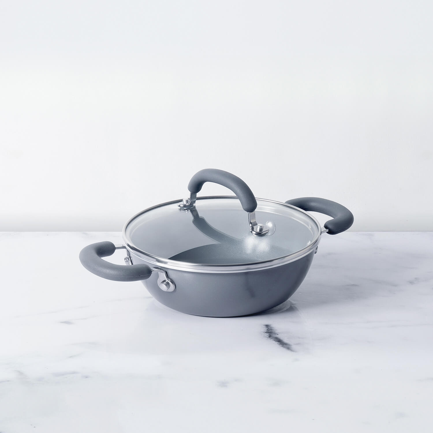 Meyer Anzen Ceramic Coated Cookware 20cm Wok / Kadai with Lid