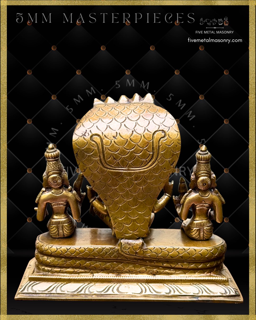 Vaikunta Narayana Panchaloha Bronze Icon Set - 7"-  Masterpieces Collection