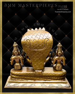 Vaikunta Narayana Panchaloha Bronze Icon Set - 7"-  Masterpieces Collection