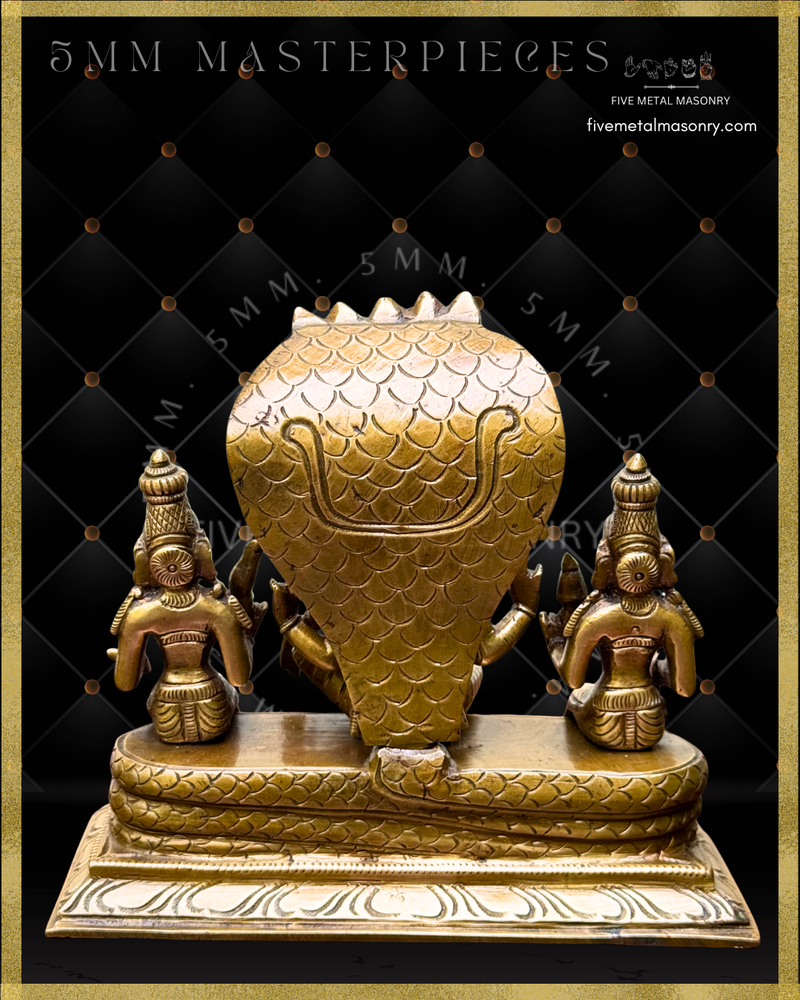 Vaikunta Narayana Panchaloha Bronze Icon Set - 7"-  Masterpieces Collection