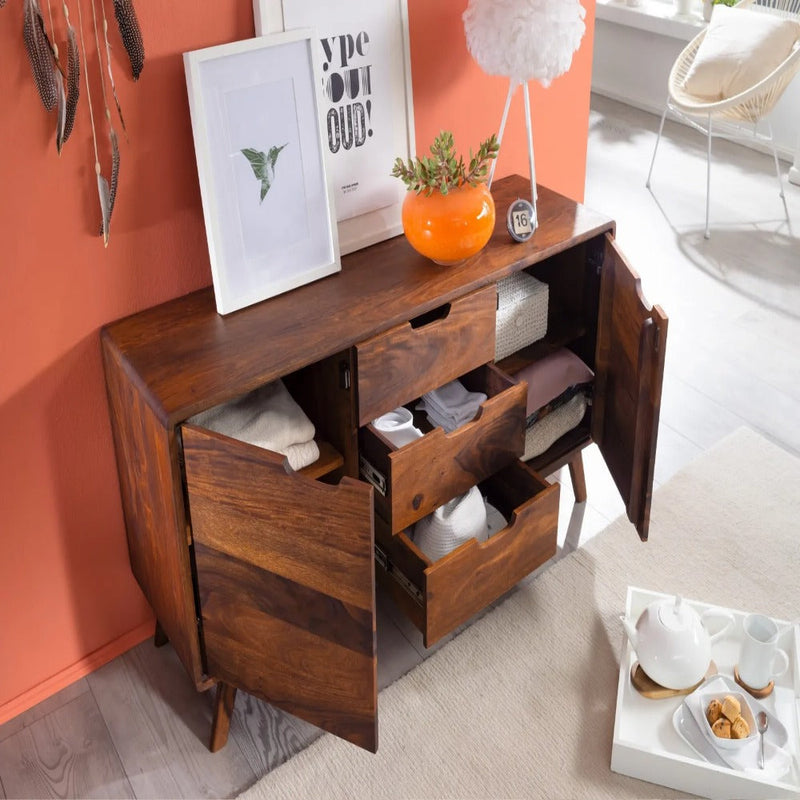 Bangalore  Solid Sheesham Wood Storage Sideboard With Drawer