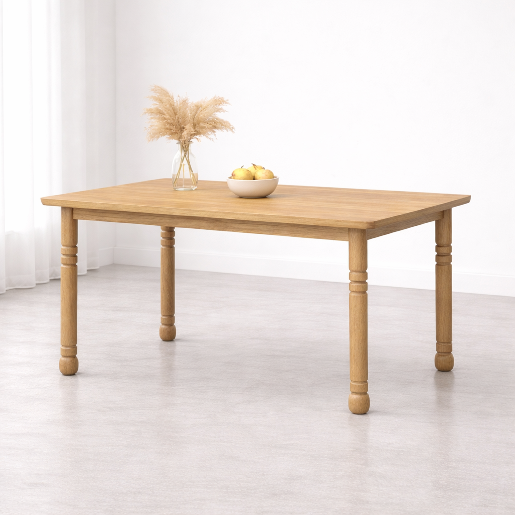 Valencia Solid Wood Dining Table -6 Seater