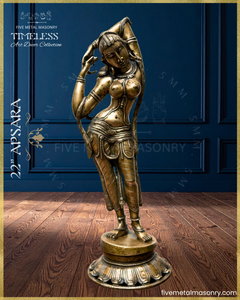 Apsara  Panchaloha Bronze Icon - 22"- Timeless Collection
