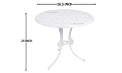 KIYA Cast Aluminium Garden Patio Seating 2 Chair and 1 Table Set