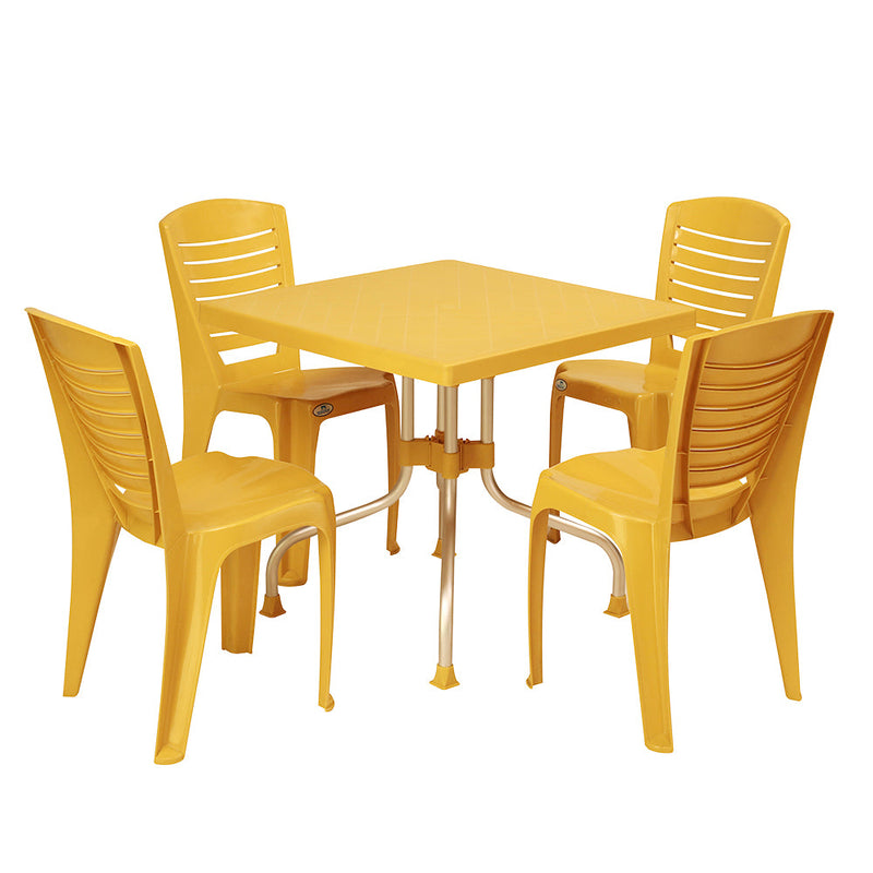 Nilkamal Orchid 1 + 4 Chair Dining Set