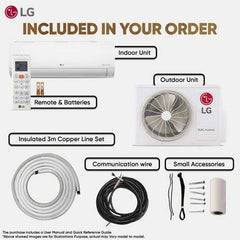LG 1.5 Ton 5 Star AI DUAL Inverter Split AC | Copper | AI Convertible 6 in 1 | VIRAAT Mode | Faster Cooling | Energy Saving | 4 Way Swing | HD Filter with Anti Virus Protection (USNQ19PNZE3.AMLG, White)