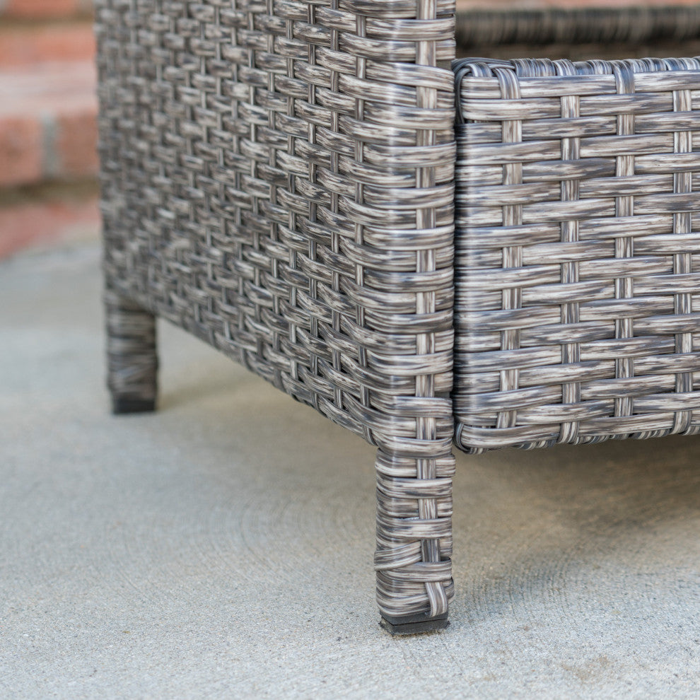 Sasc Outdoor Patio Bar Serving Cart (Grey)