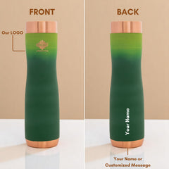 Personalized Copper Ombre Silk Finish Water Bottle