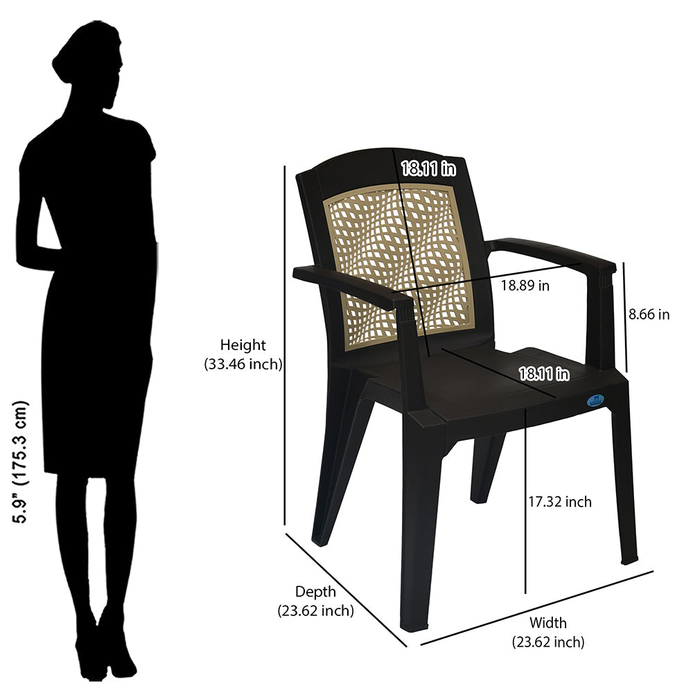 Nilkamal Illusion Plastic Arm Chair