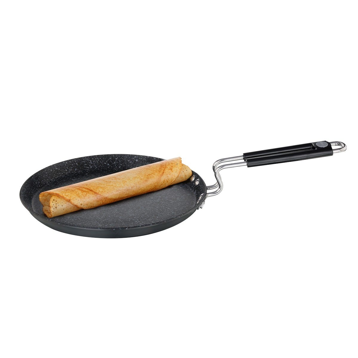 Prestige Durastone Hard Anodised 6 Layer Non-Stick Omni Tawa, 25 cm (Black), Prestige Durastone Hard Anodised 6 Layer Non-Stick Fry Pan, (24 cm, 1.9 Litre) (Black)