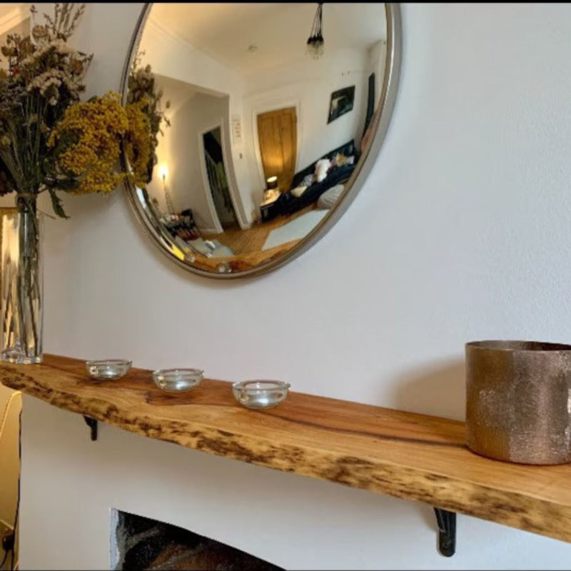 Eddy Live Edge Floating Wall Shelf