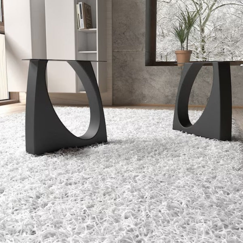Handmade steel table legs designer edition unique shape. Great for rustic home or modern homes. Metal legs with premium quality.