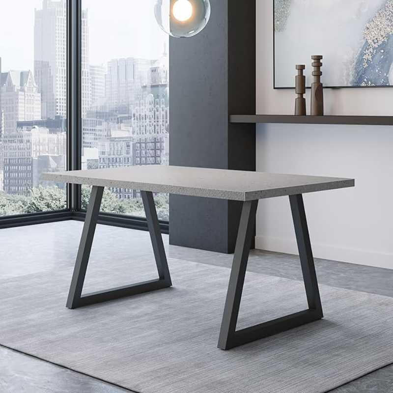 Infinity Arc Premium Quality heavy duty Metal Table Legs for Heavy Duty Dining Tables in Modern Homes | Designer modern unique shape metal legs for heavy tops unique design furniture legs | kitche table legs