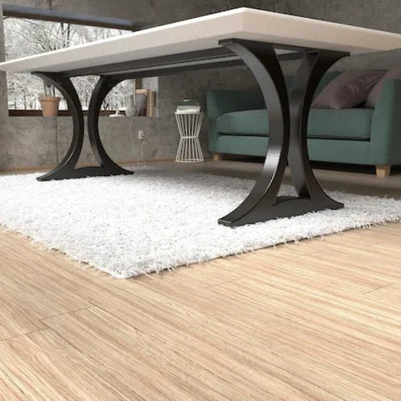 HaloCurve Unique Shape Metal Table Legs for Entryway Consoles and Dining Tables with Handmade Craftsmanship Coffee Tables in Luxury Homes with unique shape | powder coated metal legs | Coffee table legs