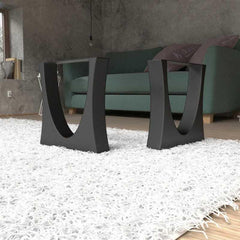 ArcLift Metal Dining Table Legs with Heavy Duty Design for Rustic Farmhouse and Urban Homes | powder coated metal legs | Premium quality unique shape design metal legs