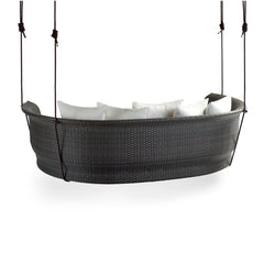 Vibe Three Seater Hanging Swing Without Stand For Balcony , Garden Swing (Dark Grey)