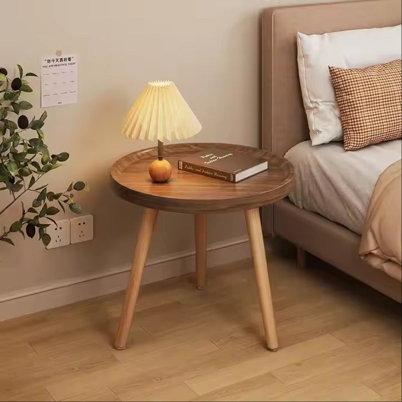Round Wooden Side Table – Compact, Stylish & Durable