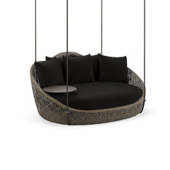 Binion Three Seater Hanging Swing Without Stand For Balcony , Garden Swing (Brown)