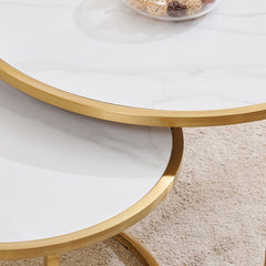 Centrello Marble Nesting Table Set of 2