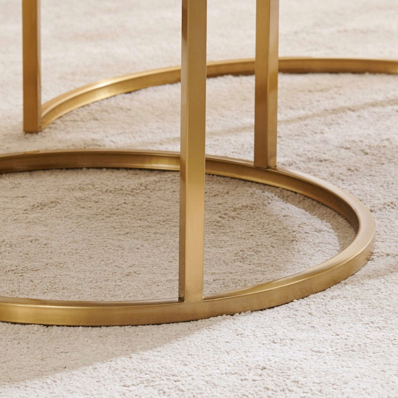 Centrello Marble Nesting Table Set of 2