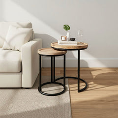 MetalWood Harmony Nesting Table Set Of 2