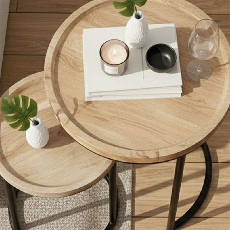 MetalWood Harmony Nesting Table Set Of 2