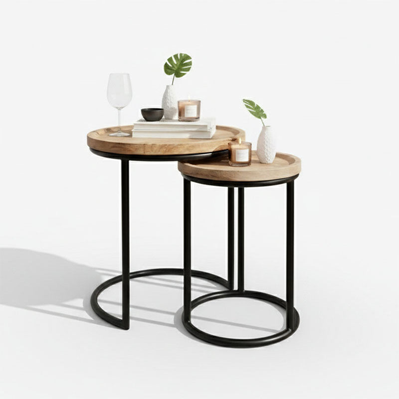 MetalWood Harmony Nesting Table Set Of 2