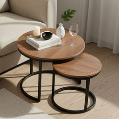 Wooden Nesting Table set of 2