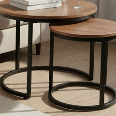 Wooden Nesting Table set of 2